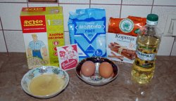 ингредиенты для приготовления овсяного печенья